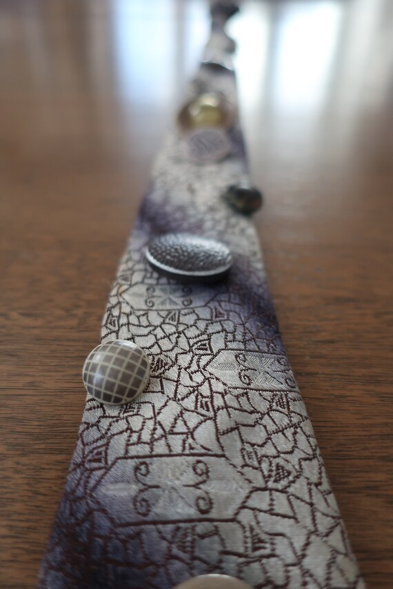 Grey Button Tie #2 - image 7