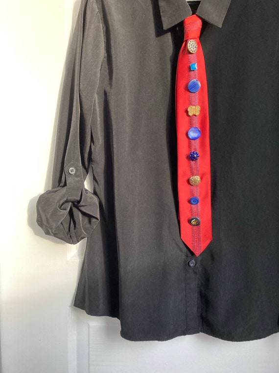 Red Button Tie #3 - image 4