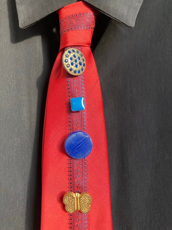 Red Button Tie #3 - image 1