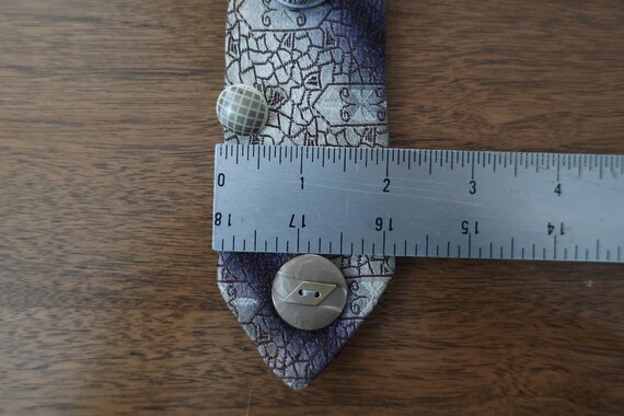 Grey Button Tie #2 - image 5