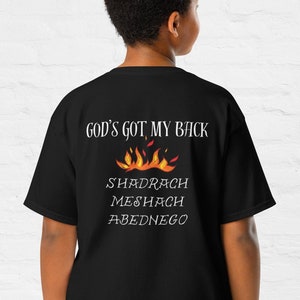 God&#39;s Got My Back - That&#39;s Who I Praise Lyric - Youth Classic Tee 100% Cotton