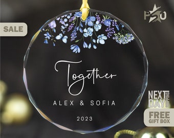 Custom Together Christmas Ornament First Christmas Engaged Ornament Christmas Presents For Boyfriend PSO126