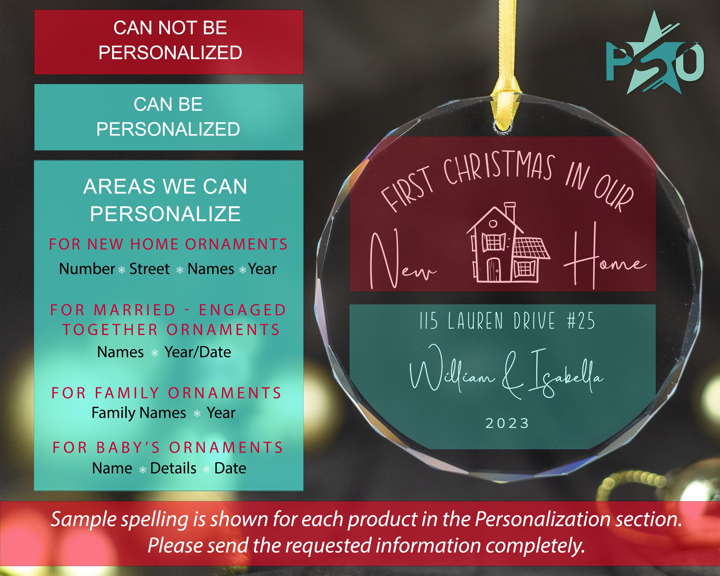 Personalized Our First Christmas Together Ornament 1st Xmas Together Keepsake 2023 Christmas