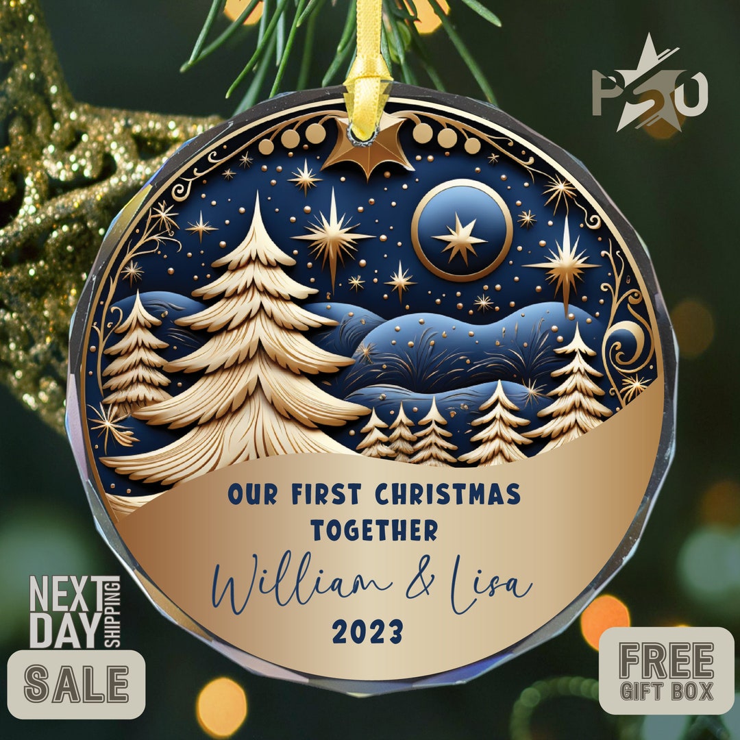 Our First Christmas Together Ornament Personalized Ornaments Christmas ...