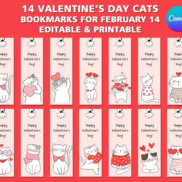 Printable Valentine Bookmark For Kids Etsy printable-valentine-bookmark-for-kids-etsy