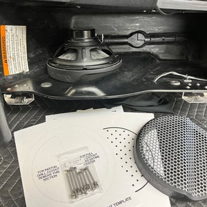 8&quot; Front Motorcycle Harley Saddlebag Speaker Mounting Ring Adapters w/GRILLS 1994-2013 SPL Bagger Audio