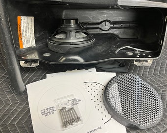 8" Front Motorcycle Harley Saddlebag Speaker Mounting Ring Adapters w/GRILLS 1994-2013 SPL Bagger Audio