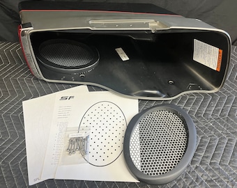 6x9 Rear Motorcycle Harley Saddlebag Speaker Mounting Ring Adapters w/GRILLS 2014-2023 SPL Bagger Audio