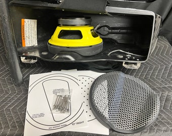 10" Front Motorcycle Harley Saddlebag Speaker Mounting Ring Adapters w/GRILLS 1994-2013 SPL Bagger Audio