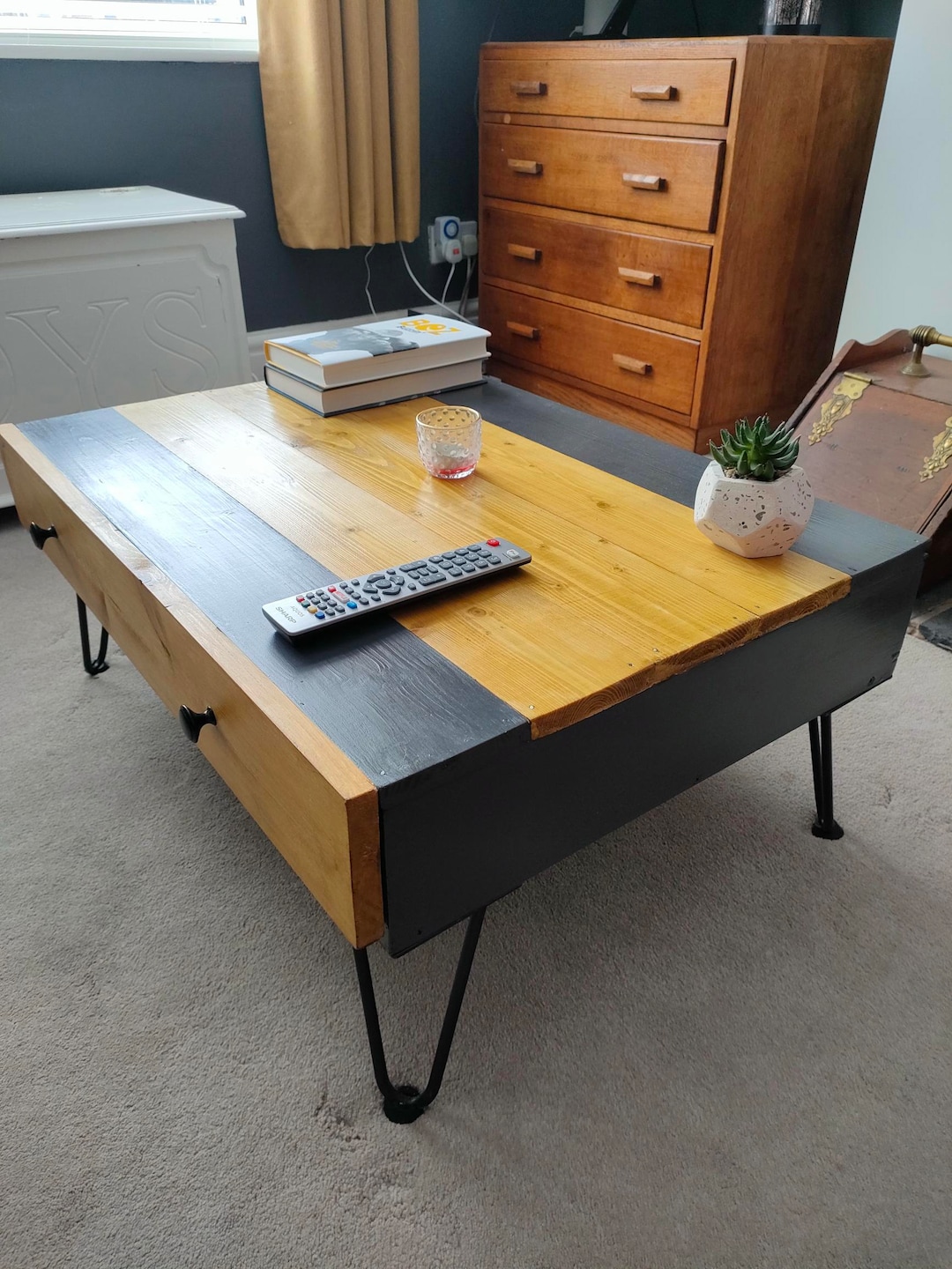 Handmade Wooden Vintage/retro Style Coffee Table Etsy UK