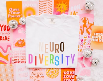 neurodiversity, neurospicy, neurodivergent shirt, neurodivergent gift, adhd shirt, autism shirt, mental health awareness