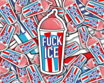 F Ice, Fck Ice, Abolish Ice, Chinga La Migra, Resistance, Leftist, F Trump, Eat the Rich, Sticker, Latina Sticker