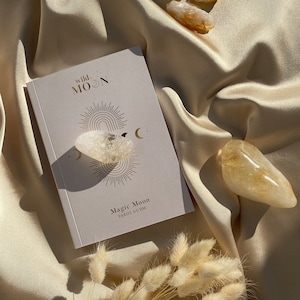 Guía del Tarot de la Luna Mágica, libro de barajas de tarot, herramientas de adivinación, explicaciones detalladas de las cartas del tarot y tiradas de tarot, libro de barajas de oráculo