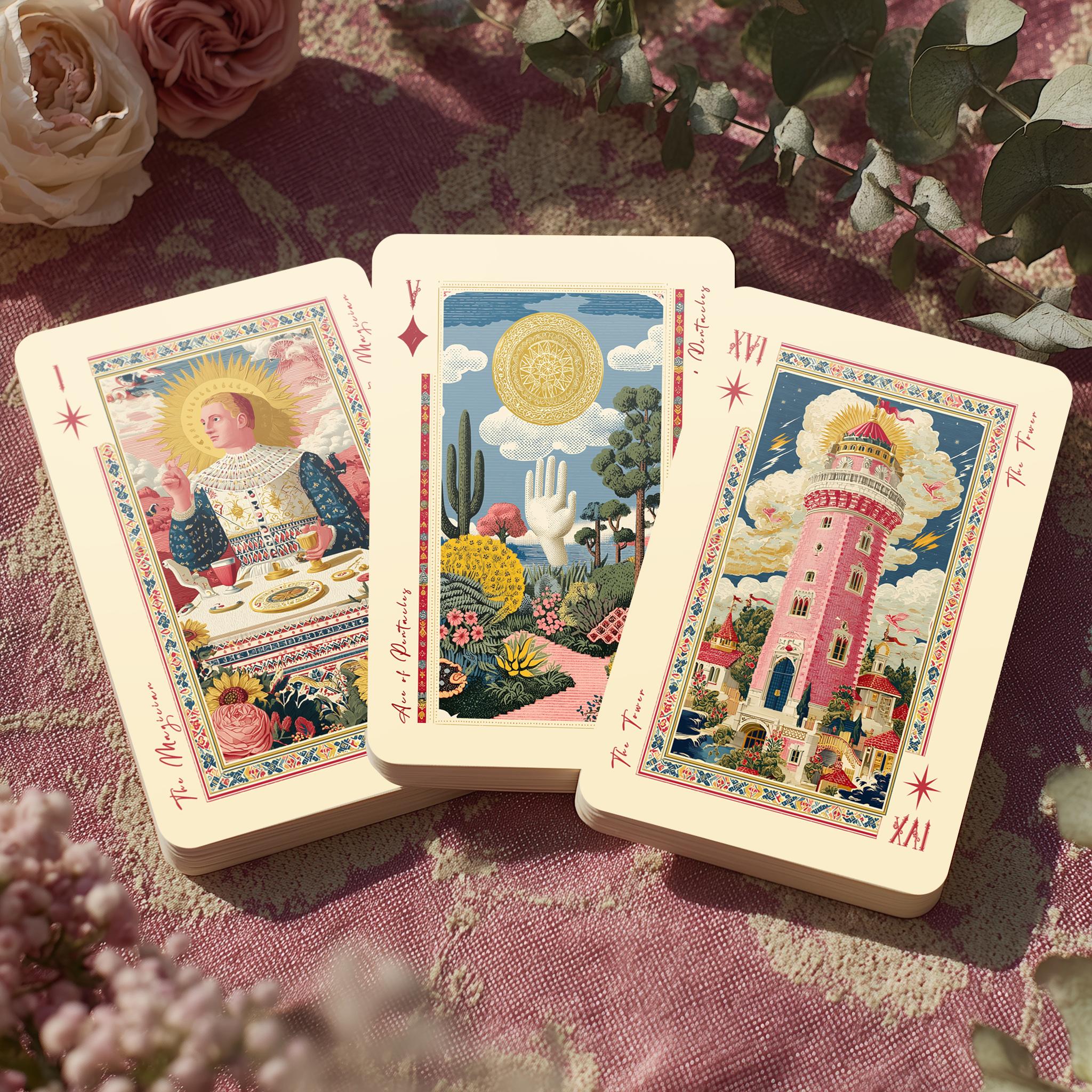 Mirror Arcana Tarot Deck, Spiritual Tarot Cards, Playing Card