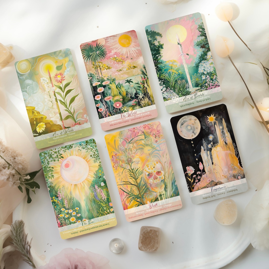 Deck de tarot mythique, cartes d'oracle de 78 feuilles, divination portable pour débutants en anglais (français non garanti) pour l'école, le camping, les activités d'équipe et le plaisir de