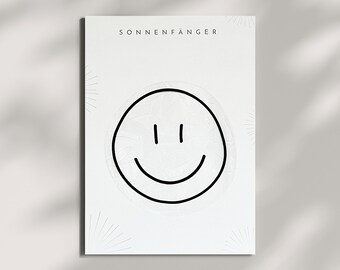 Suncatcher - Sourire No. 1/ Autocollant de fenêtre Prisme Arc-en-ciel pour Affirmation de la Maison Amour de Soi