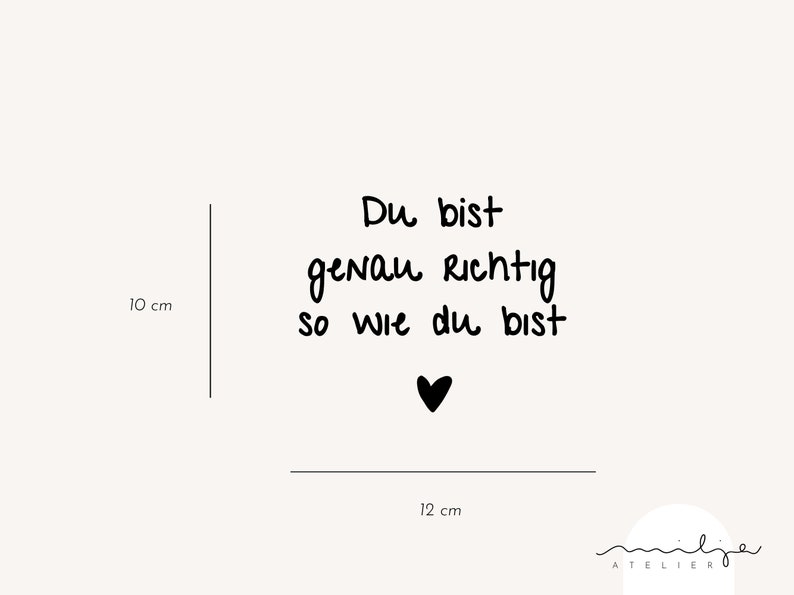 Du bist richtig No. 2 / Spiegelaufkleber, Laptopsticker, Affirmation, Motivation und Selbstliebe, positives Mindset Bild 2