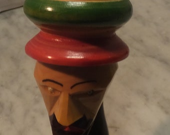 Vintage 2 Headed Hand Carved Pipe Made in Italy