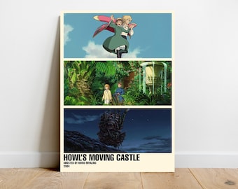 Howl's Moving Castle Poster | Hayao Miyazaki | Cinema Still | Anime Film Print