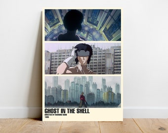 Ghost in the Shell 1995 Poster | Mamoru Oshii | Cinema Still | Anime Film Print