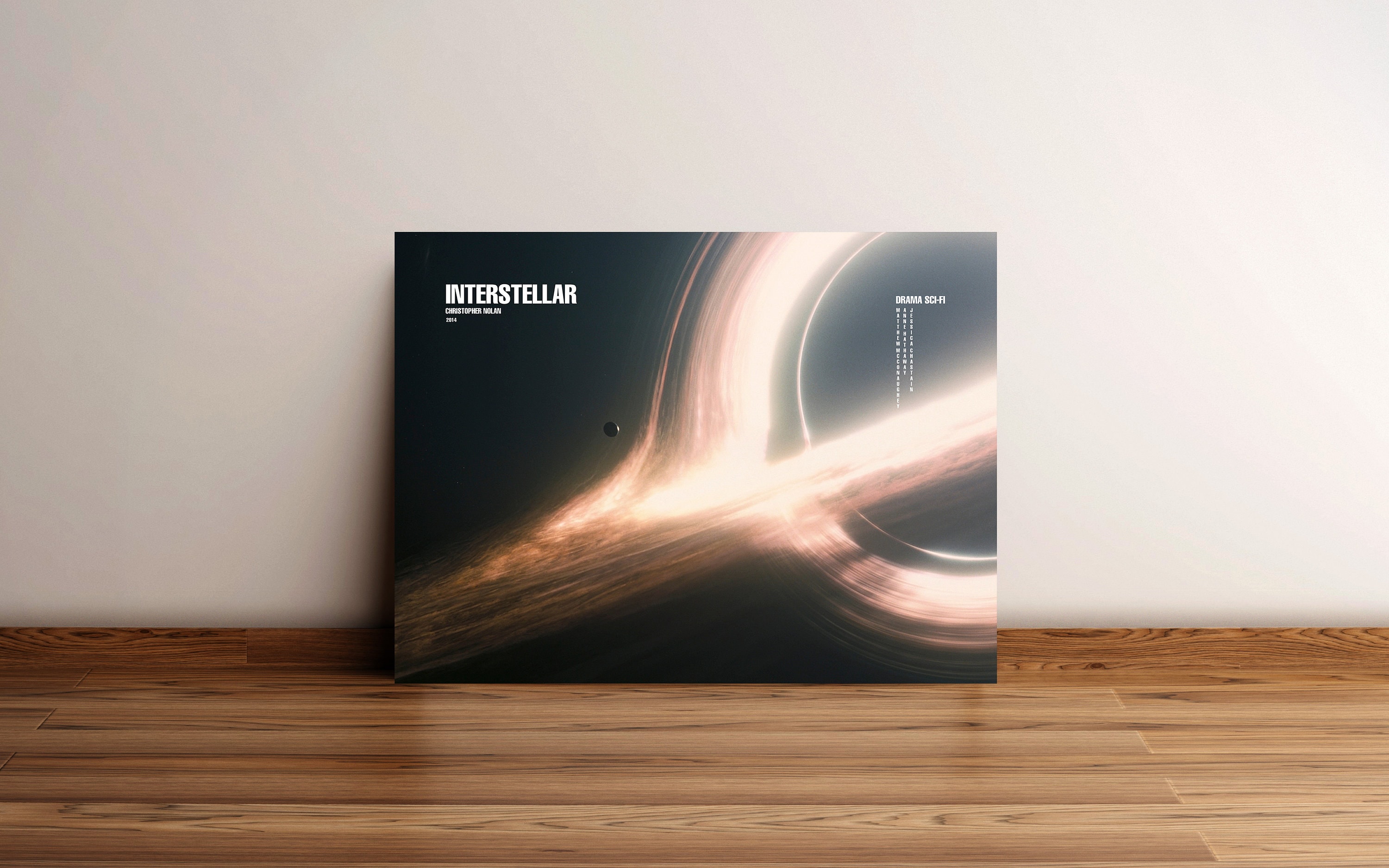 Interstellar "Black Hole" V2 Premium Poster