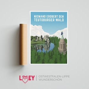 Grafikposter - Teutoburger Wald