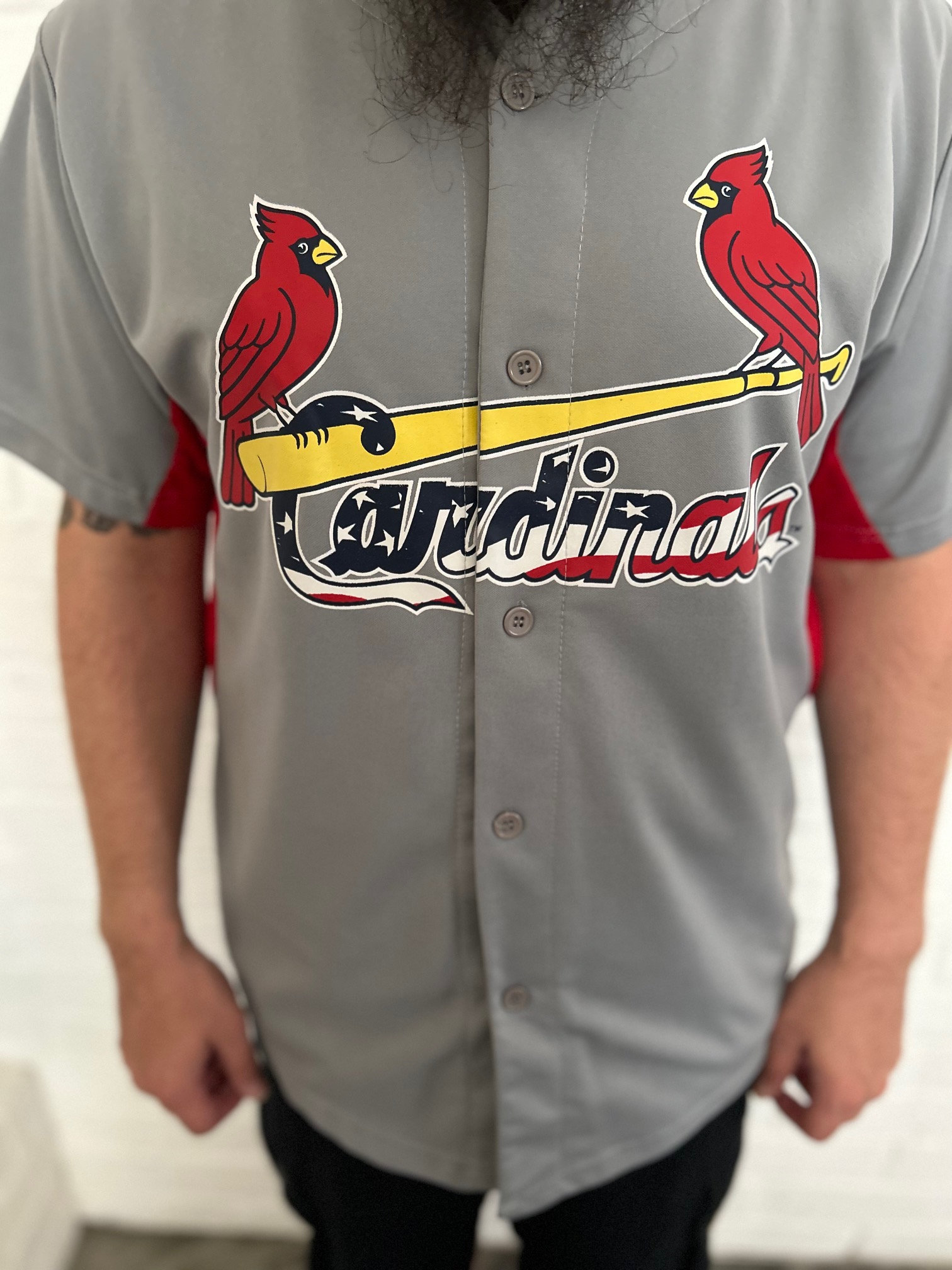 MLB St. Louis Cardinals Men's Replica Baseball Jersey.