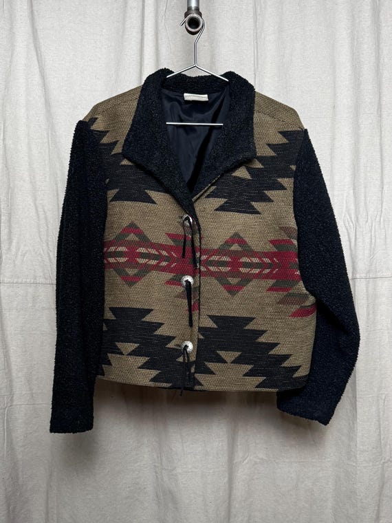 Southwest Pattern Jacket with Fleece - image 1