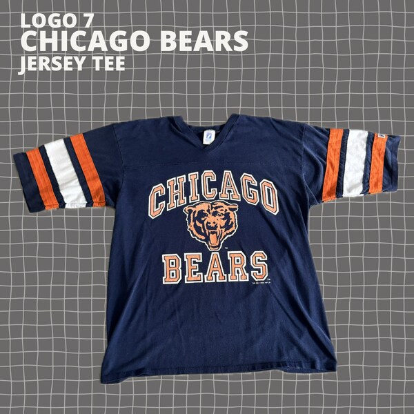 Vintage 90s Chicago Bears NFL Football T Shirt Jersey Logo 7