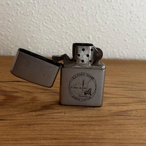 Vintage 1976 Zippo Lighter United States Coast Guard