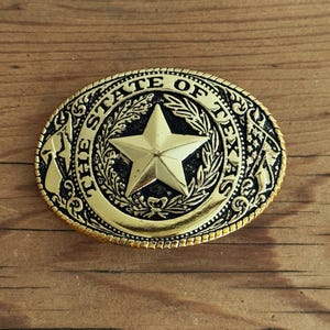 Brass Buckle &quot;The State of Texas&quot;