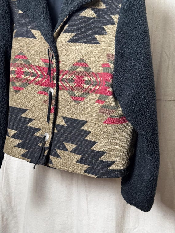 Southwest Pattern Jacket with Fleece - image 4