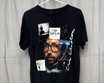 Vintage 90s Eric Clapton World Tour T Shirt Size XL 1998 - Etsy