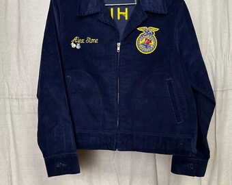 ヴィンテージ ジョージア FFA ジャケット クラシックブルー