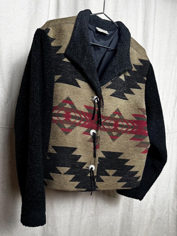 Southwest Pattern Jacket with Fleece - image 5
