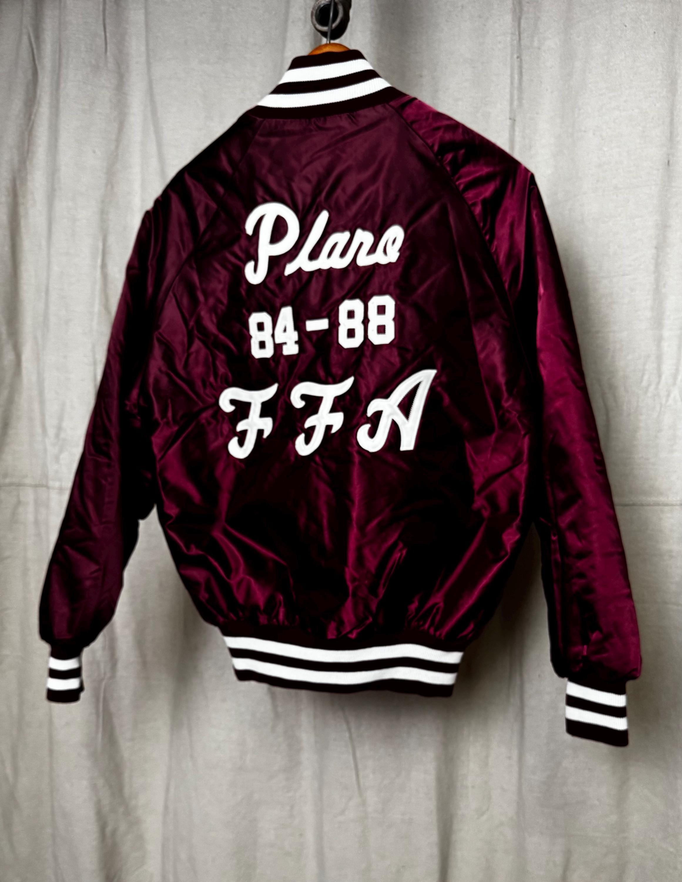84-88 Plano FFA Satin Varsity Jacket - Etsy