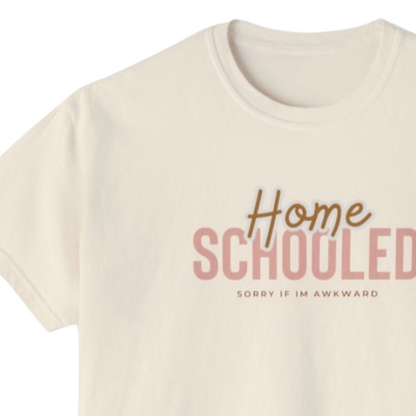 Home Schooled Boxy Tee Awkward funny t shirt for homeschooler tween girl shirt teen girl homeschool gift homeschool co-op shirt humor