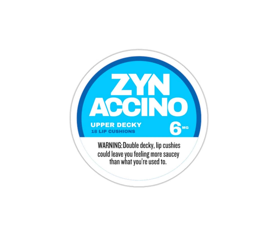 Zynaccino Sticker Die Cut Zyn Sticker First Responder Gift Party
