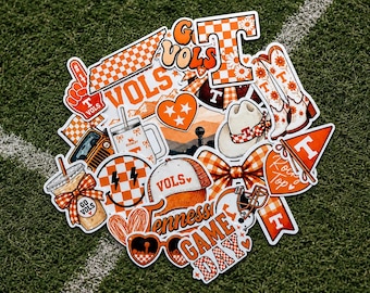 Tennessee Vols 23 Pack Sticker Set Waterbottle Laptop Decal College Football SEC Volunteers