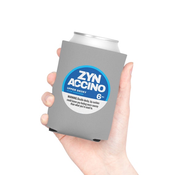 ZYN Can Cooler Funny Coozie Sleeve Zynaccino Beverage Cooler Sleeve Beer  Can Holder Zyn Can Funny Can Cooler Koozie Nicotine Party Sticker 