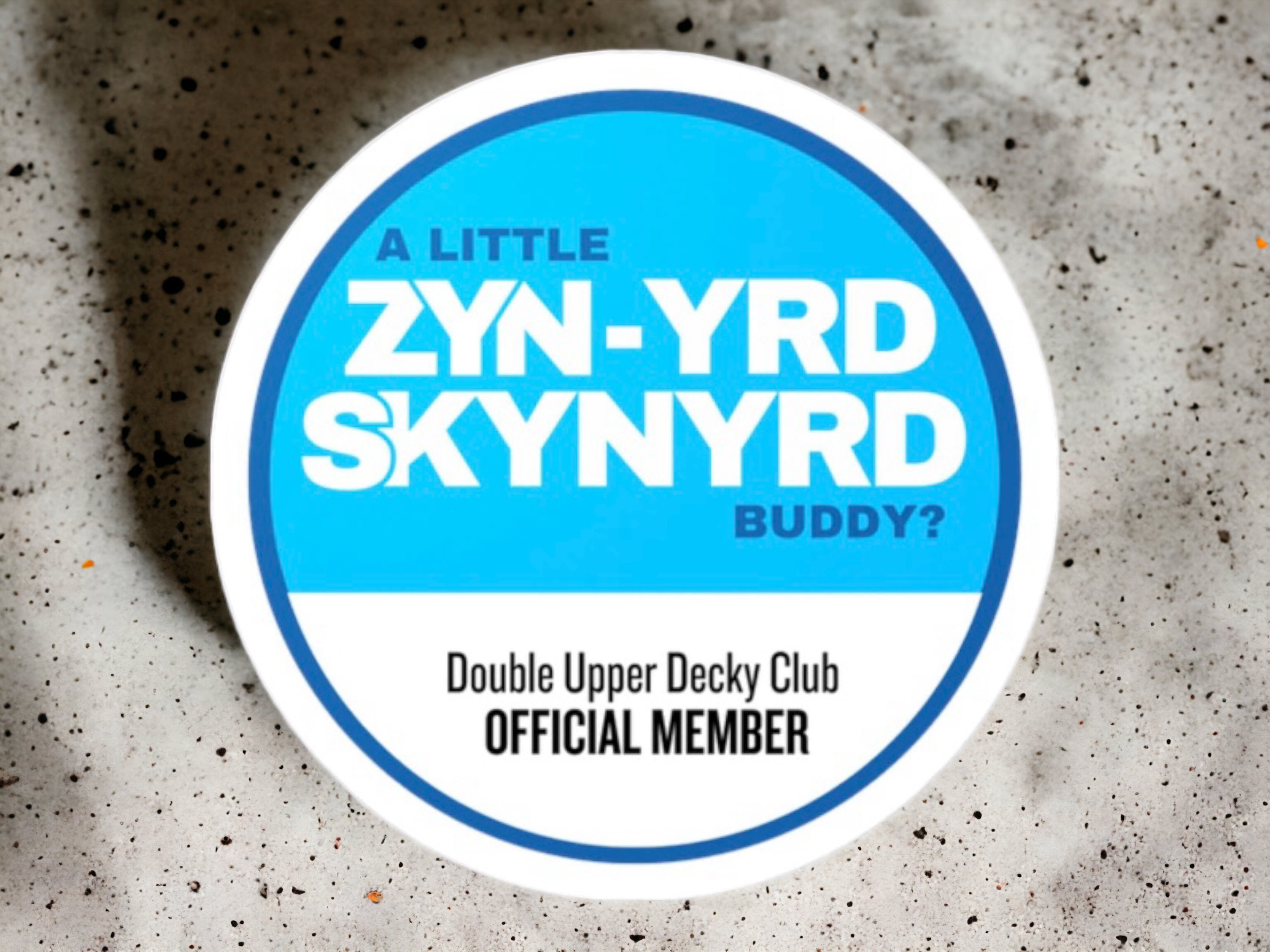 ZYN Sticker Zynyrd Skynyrd Funny Sticker for Water Bottle Night Shift