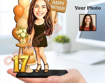 Unique 17th Birthday Gift Custom Figurine for Daughter Son Him Her