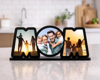 Unique Mothers Day Gift Personalized Wooden Table Decor Gift for Mom Gifts for Her Custom Photo Frame Gifts for Mom Home Decor
