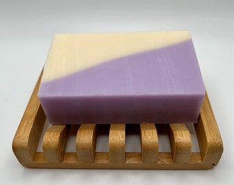 Lavender and honey goat milk soap, gently exfoliating soap bar, Essential oil soap, Natural Skincare