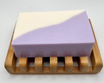 Lavender Honey Goat Milk Soap Bar with Essential Oils for Natural Skincare