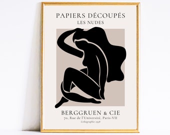 Matisse 'Les Nudes' Print: Minimalist Exhibition Art (Digital Print)