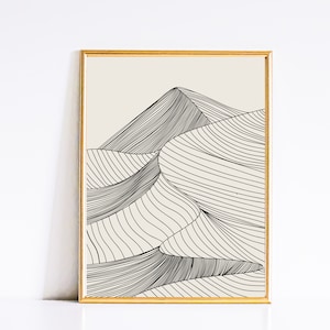Nature Prints Digital Download, Minimalist Wall Art, Neutral Prints, Beige Minimalist Prints, Abstract Line Drawing, Simple Poster, Beige