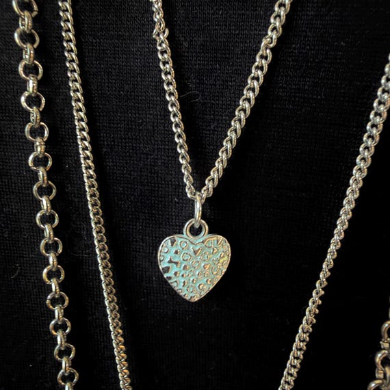 Hearts on Chains Stackable, Convertible, Silverto… - image 5