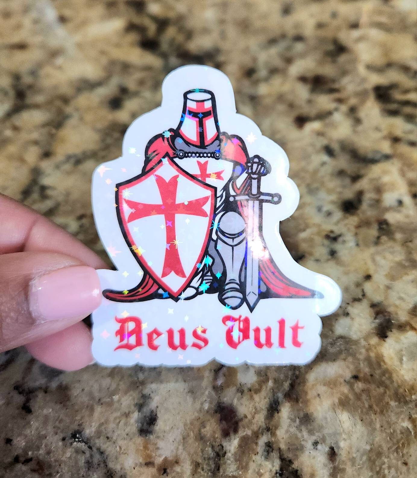 Knights Templar Deus Vult Sticker - Etsy