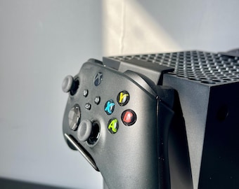 Xbox Series X/S + Xbox One (1) Controller Holder | Console Mounted Display for Xbox Controllers | Xbox Series X Compatible | Gamer Gift